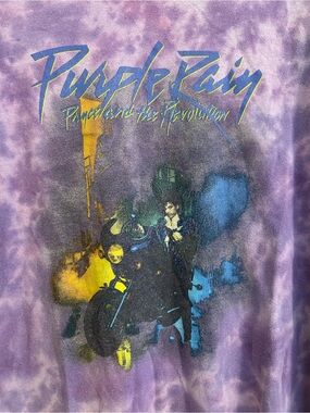 Urban Outfitters Purple Tie-Dye "Purple Rain" Graphic Tee